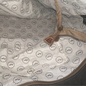 Beautiful leather and cowhide Myra weekender bag.